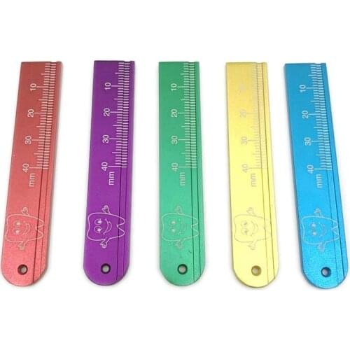 5Pieces/Set High Quality Aluminum Dental Ruler Endoscope Span Scale Endodontic Hand Index Dentist Tool Material