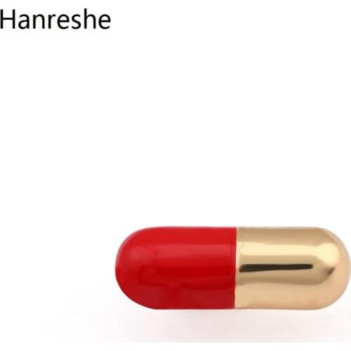 Hanreshe 4/Colors Enamel Pill Capsule Brooch Badge Medical Pharmacy Jewelry Accessories for Doctors and Nurses Student Gifts