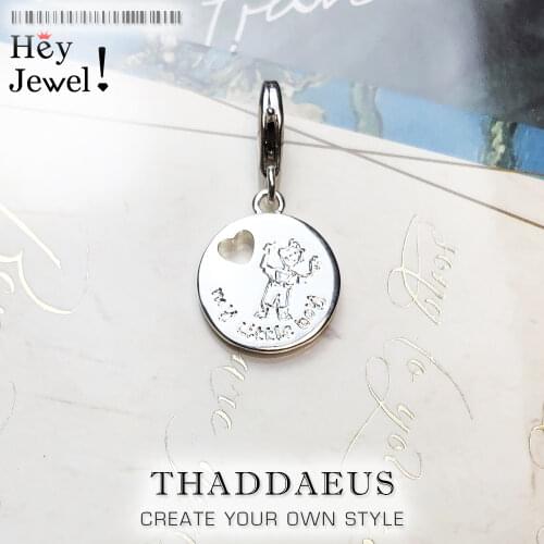 2019 New 100% 925 Sterling Silver My Little Boy Pendant Charm fit Women Girls Charm Bracelet Necklace DIY Jewelry