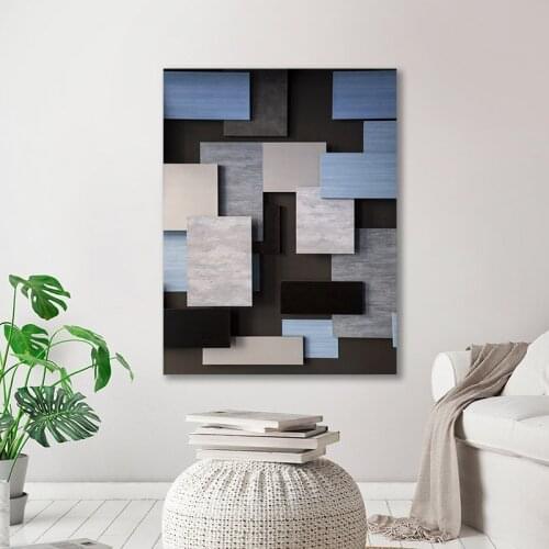 Fashion Modern Home Decoration HD Prints Nordic Style Marble Canvas Painting Wall Art Pictures Geometric Simple Poster