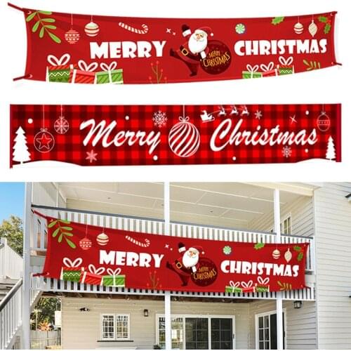 3M Merry Christmas Banner Oxford Cloth Decoration Hanging Banners for Christmas Decoration Navidad New Year Home Decor Supplies