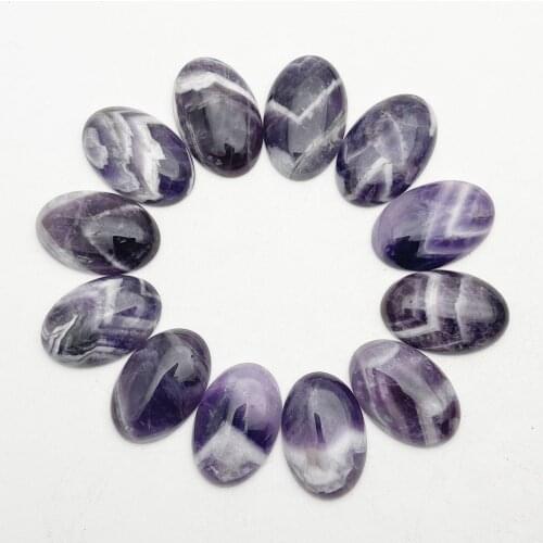 Fashion new wolf teeth Amethysts natural stone cabochon beads for jewelry making 25X18MM 20x30MM charm Ring accessories 12Pcs