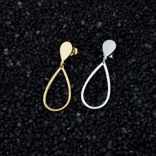 Wholesale 10pairs Stainless Steel Vintage Fashion Waterdrop Teardrop Drop Earrings For Women Birthday Jewelry Gifts Bijoux Femme