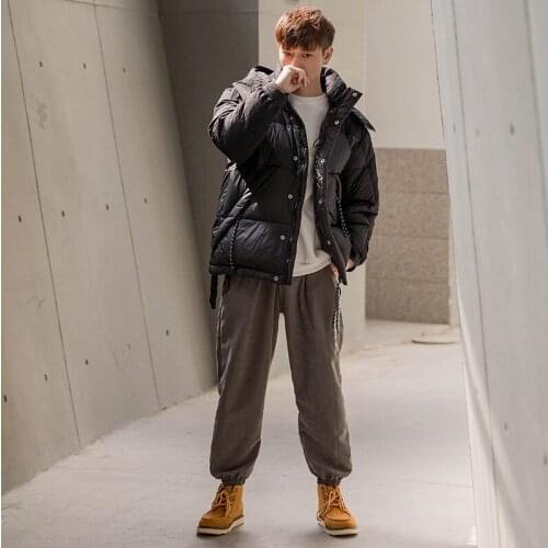 Autumn and Winter New Fashion High-End Men Down Jacket Gray Duck Down Coat Clothes