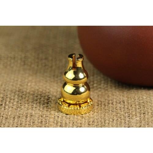 Metal Copper Gourd Base Incense Censer Plug Fragrant Utensil Incense Stand Holder