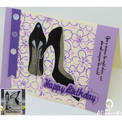 CLEAR STAMPS love high heel shoes birthday wish Scrapbook Card album paper craft rubber transparent silicon stamp AlinaCraft
