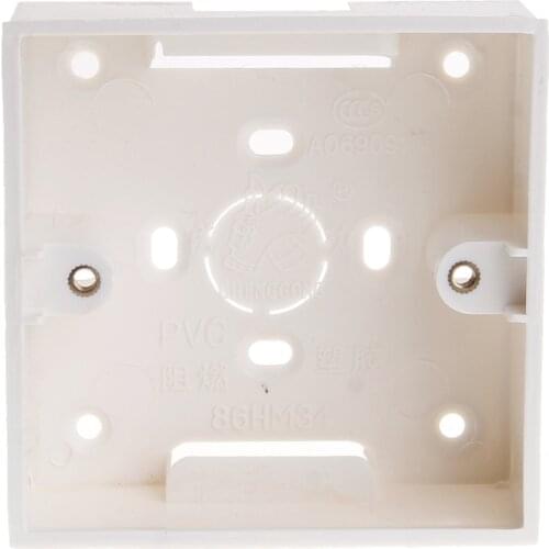 86X86 PVC Junction Box Wall Mount Cassette For Switch Socket Base Electrical Equipment