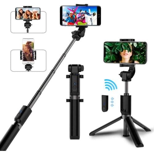 Bluetooth SelfieStick Tripod Phone Holder Stand For Xiaomi Redmi Note 9S 8 7 Huawei iPhone 11 Pro XR Samsung Smartphone Support
