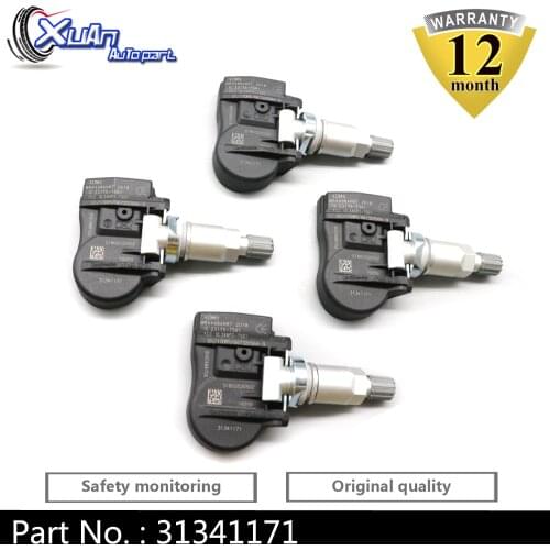 Xuan TPMS 31341171 Tire Pressure Sensor Monitoring System for For Volvo S60 V60 XC60 S70 S80 V40 V70 XC70 XC60 2014-2017 433mhz