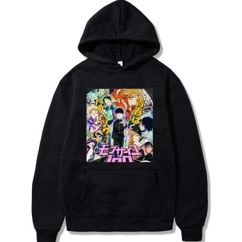 2020 hot Mob Psycho 100 Classic Comic Classic Anime Japan Cotton Unisex Fleece Sweatshirts