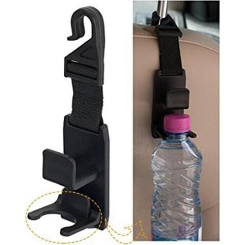 Universal Car Seat Hook Multifunction Plastic Black Auto Car Seat Headrest Coat Hook Purse Bag Hanger Hanging Organizer Holder