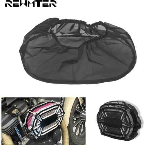 Motorcycle Air Cleaner Protective Cover Waterproof Air Filter Rain Sock Dustproof Breathable For Harley Sportster Touring Dyna