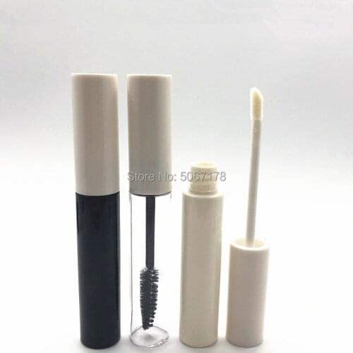 Free Shipping 10ml Plastic Lip Gloss Tube Portable Lipstick Tube/Mascara Tube,DIY Eyelashes Cream Storage Bottle 10/30/50pcs