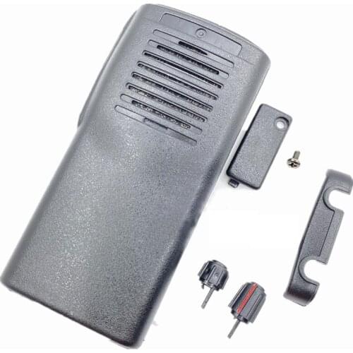Black Housing Case Front Shell W/ Headset Cover Knob Repair Kit For Kenwood TK3107 TK2107 TK-3107 TK-2107 Radio Walkie Talkie