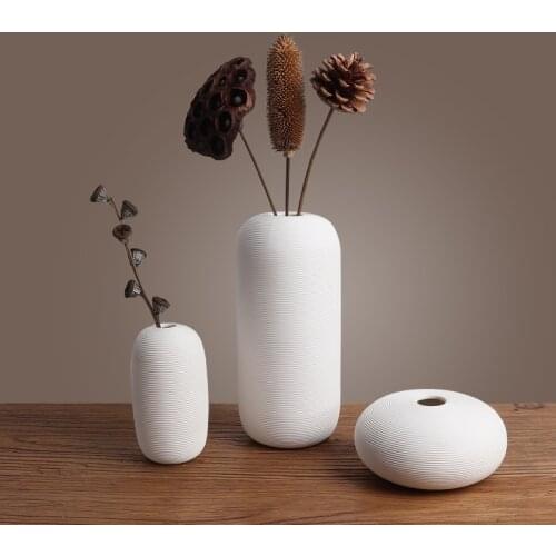 2021 Ceramic Vase Decoration modern simple Japanese Zen style flower drying device Tea House Hotel living room porch decoration