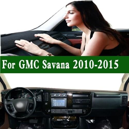 Fits GMC Savana 2010 2011 2012 2013 2014 2015 G1500 2500 3500 Extended Cargo Van Dashmat Dashboard Cover Pad Dash Mat Carpet