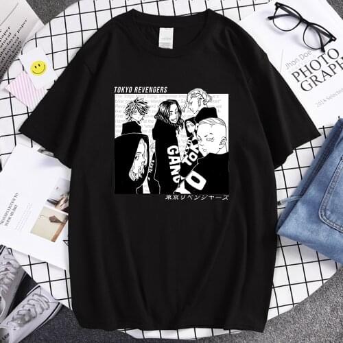 T-Shirts Tokyo Revengers Anime Short Sleeve Mens Tshirt High Quality Casual Man Tshirts Big Size Famous Brand Male Tee Shirts