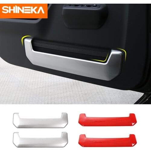 SHINEKA Car-styling Door Storage Box Cover Trim ABS Interior Decor Car-Covers Sticker For Suzuki Jimny 2007-2016 Car Accessories