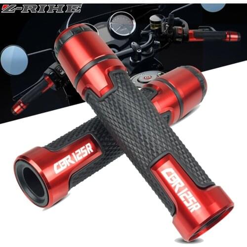 For HONDA CBR 125R CBR125R 2004-2014 2013 7/8'' 22mm CNC Motorcycle knobs Anti-Skid scooter Handle ends Grips Bar Hand Handlebar
