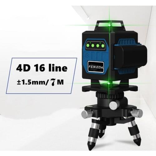 2021 New Professional Quality Smart leveling 16 Line 4D Laser Level 20HW Green Beam 360 Vertical And Horizontal Smart Control