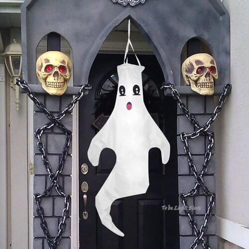 Halloween Decorations Ghost Windsocks Hanging Decorations Outdoor - Flag Wind Socks for Home Yard Outdoor Decor Party Supplies