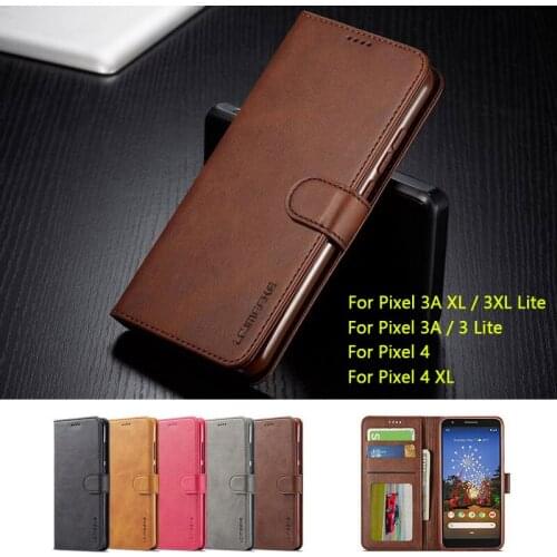 Vintage Leather Wallet Flip Case For Google Pixel 4 XL Cover Magnetic Book Style Flip Phone Cases for Google Pixel 3A XL Bag