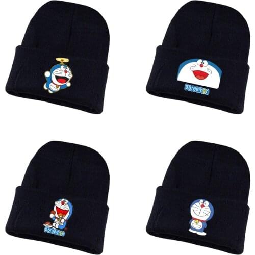 Game Doraemon Knitted hat Cosplay hat Unisex Print Adult Casual Cotton hat teenagers winter Knitted Cap
