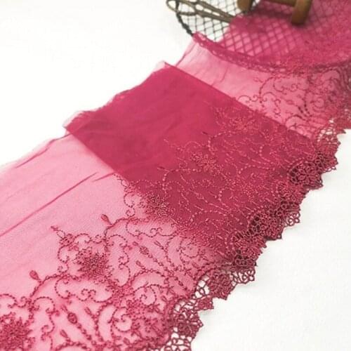 1Meter Lace Trim Fabric DIY Handicrafts Embroidered Ribbon Tape For Sewing Decoration African Laces Fabrics