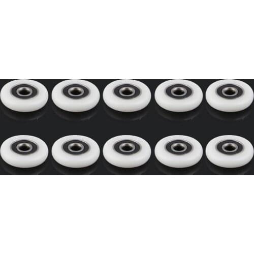 10Pcs Bath Cabinet Roller Wheel Shower Room Accessories Bearing Roller Wheel 23mm/25mm/27mm Rollers For Sliding Door