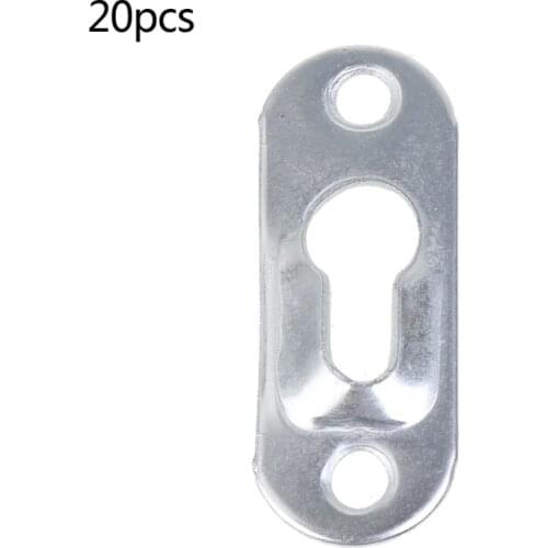 20pcs/Lot Metal Fasteners Keyhole Hanger Fasteners for Picture Frames Mirrors Cabinet Frame Photo Hanger Metal Hanger