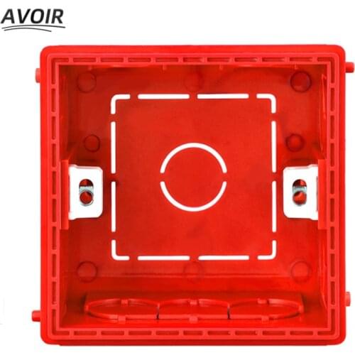 Avoir 86 Type Dark Box Switch Accessories Wall Hidden Adjustable Mounting Box Light Switch Mounting Plastic Boxs White Red Blue