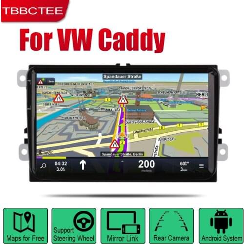 TBBCTEE Auto Radio 2 Din Android Car Player For Volkswagen VW Caddy 2004~2013 GPS Navigation BT Wifi Map Multimedia system