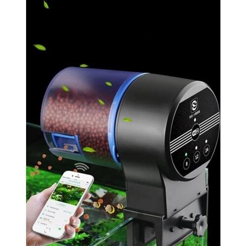 SUNSUN Automatic Fish Feeder Aquarium Tank WIFI Timer Feeders Moisture-Proof Electric Auto Food Dispenser Mobile App Control