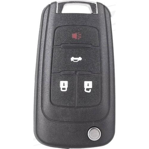 4 Buttons Car Remote Key Fob Shell Case for Chevrolet Camaro Equinox Malibu Sonic Spark Volt etc