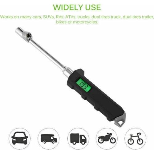 Digital Truck Tire Air Pressure Gauge Meter LCD Display Tyre Air Pressure Gauge Tester For Car Trailer Motorcycle Camper Caravan