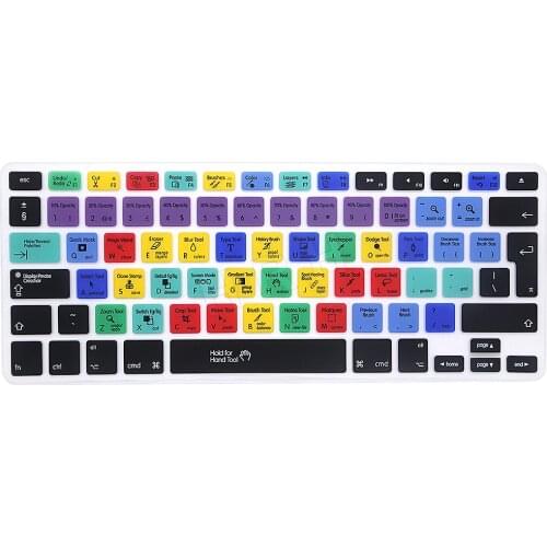 For iPhone Macbook Pro Air 13 15 17 KC A1278 Adobe Photoshop Shortcut keys Keyboard Cover Film A1278