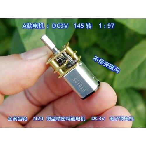 Ga12-n20 Precision Reduction Motor Dc3v 5V 6V Electronic Lock Motor for Robot Intelligent Vehicle