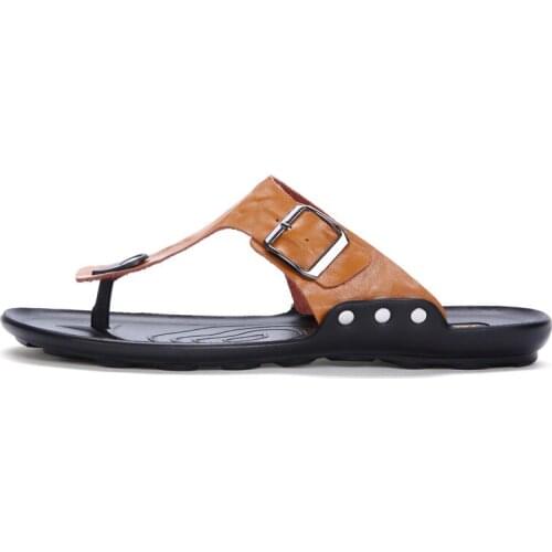 Hombre for ete masculino heren sandel zandalias uomo genuino man cuir rubber beach sandali ritable sandale para sandalias cuero