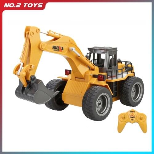 HUINA 1/16 RC Truck Caterpillar Radio Control Bulldozer Engineering Construction Vehicles LED lights Sounds Gifts Toys for Boys