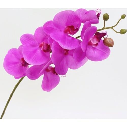 Artificial Orchid Flowers Real Touch Artificial Butterfly Orchid flores artificiales Wedding decoration home Festival Decoration