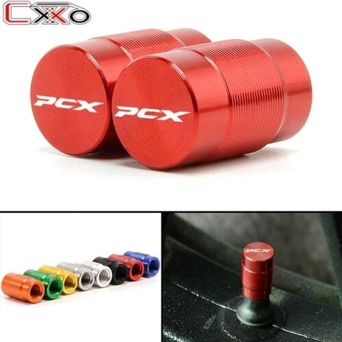 Motorcycle Wheel Tire Valve caps Airtight Covers For HONDA PCX 125 PCX125 PCX 150 PCX150 2010-2020 With LOGO ''PCX