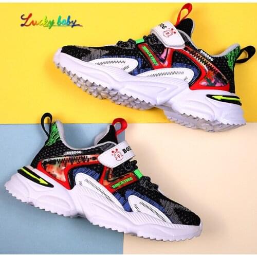 2021 Kids Sneakers for boys Brand Breathable Mesh Tennis Sports Shoes Boy Lightweight Children Casual Walking Shoes spring