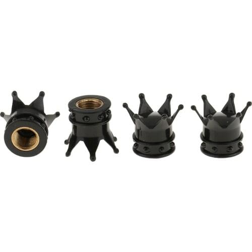 MagiDeal 8pcs Car Motorcycle Tire Valve Stem Cap Crown Shape