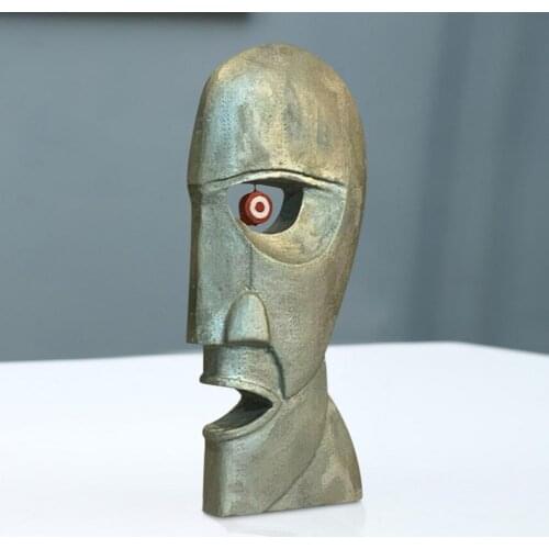 Fridge Magnet The Division Bell Metal Heads Resin Crafts Ornaments Sculptures Suitable For Home Room Or Garden Decoration