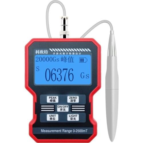 KT-101 Metal Magnet Flux Gear Gaussian Magnetic Field Detection Surface Magnetic Digital Handheld Spencet
