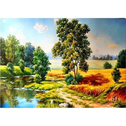 The New Diamond Painting Square Diamond Full of Diamonds Landscape Mountain Forest