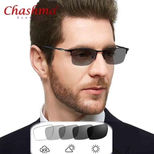 NEW Titanium Alloy Photochromic Reading Glasses Men Presbyopia Eyeglasses Sunglasses Discoloration with Diopters