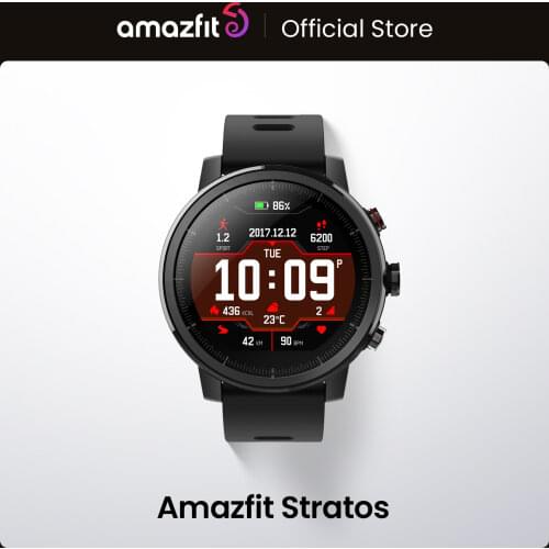 Original Amazfit Stratos Smartwatch Smart Watch GPS Calorie Count 50M Waterproof for Android iOS Phone