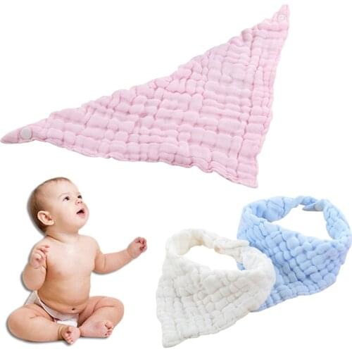Baby Products Saliva Towel Six Fold Wash Pure Cotton Bib Bib Triangle Towel Brand New High Quality
