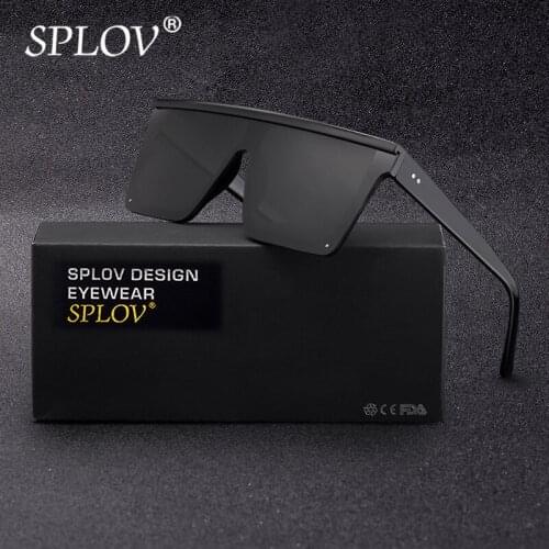 New Oversized Women Sunglasses Men Big Frame Rectangle Flat Sun Glasses Male Female Vintage Shades Classic Eyewear UV400